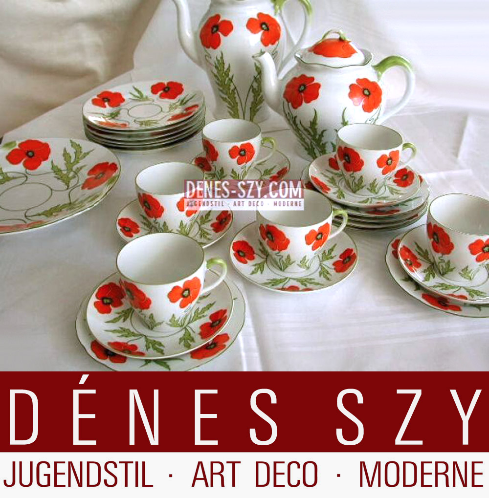 Jugendstil Porzellan Service München um 1900