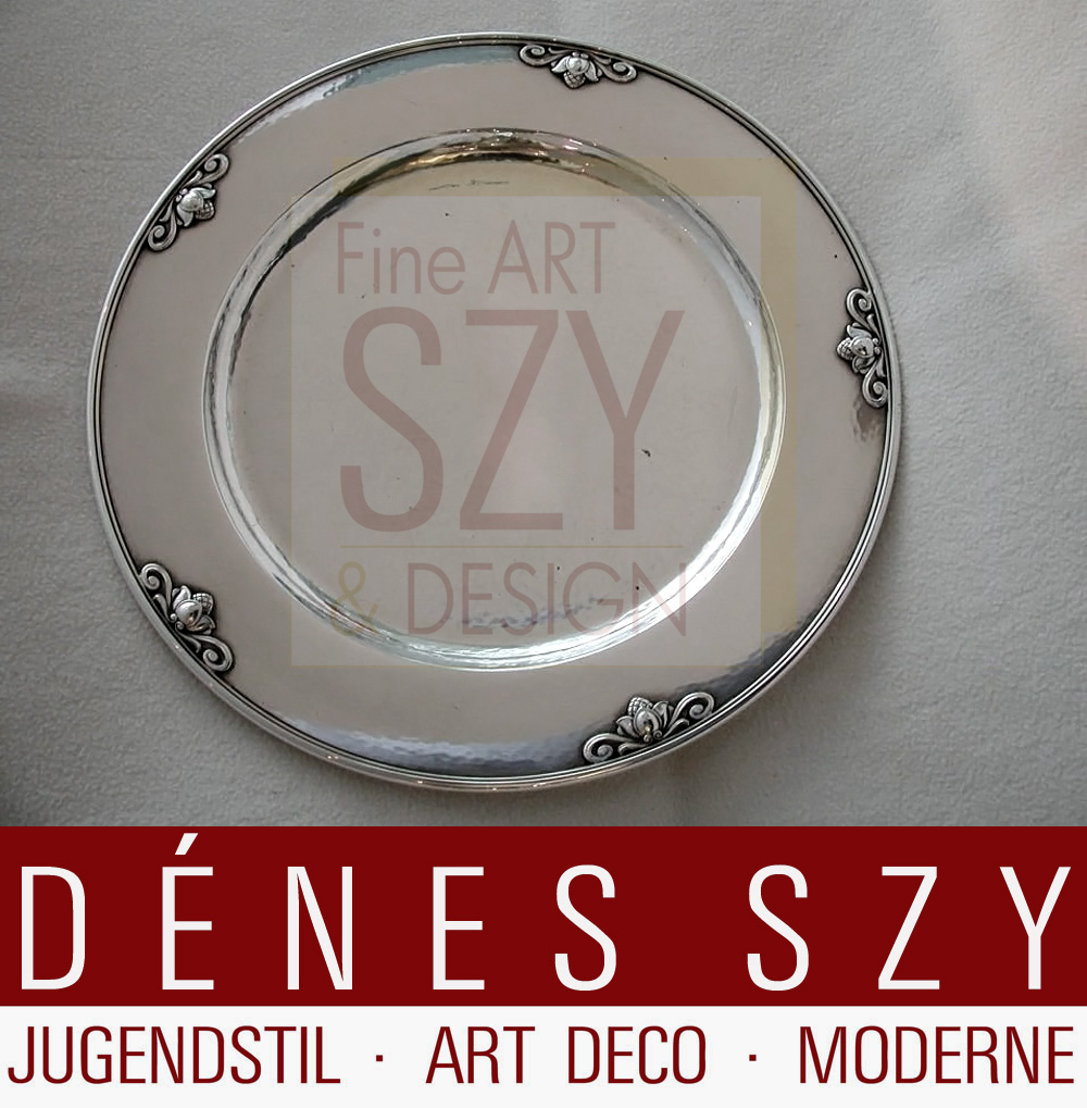 Georg Jensen Koenig Konge Acorn 642 A Platzteller