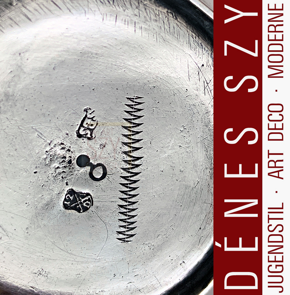 A late 18th Century German silver side handled toy coffee pot, Dresden 1765,