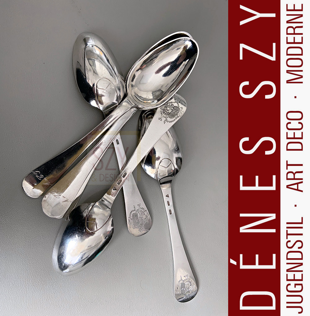 Norddeutsches Silber, Loeffel, 12 Loth, Kiel um 1760 – Bild 2