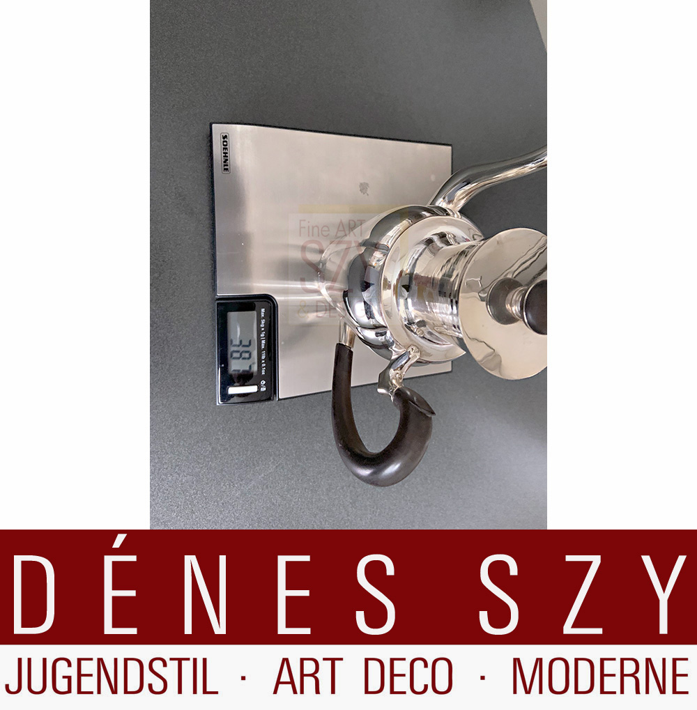 Small classicist coffee pot silver 750s, master Fischer, Neustrelitz 1790-1800