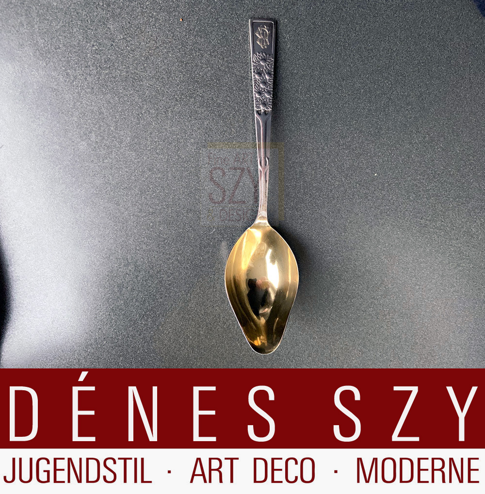 Pattern apple tree, daisy pattern, silver 800 art nouveau, design Vogeler, Wilkens Bremen 1902