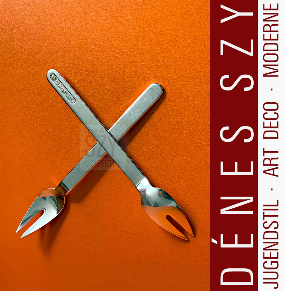 Fleischgabel, Modell Epoca, Entwurf: Professor Wolf Karnagel 1975, Ausführung: Firma Wilkens, Bremen ca. 1980, Deutschland, Sterling Silber 925