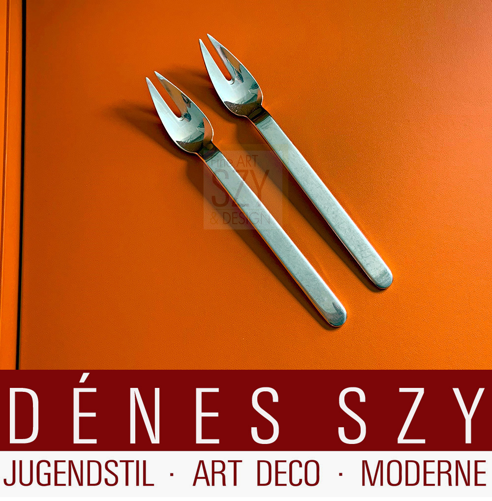 Fleischgabel, Modell Epoca, Entwurf: Professor Wolf Karnagel 1975, Ausführung: Firma Wilkens, Bremen ca. 1980, Deutschland, Sterling Silber 925