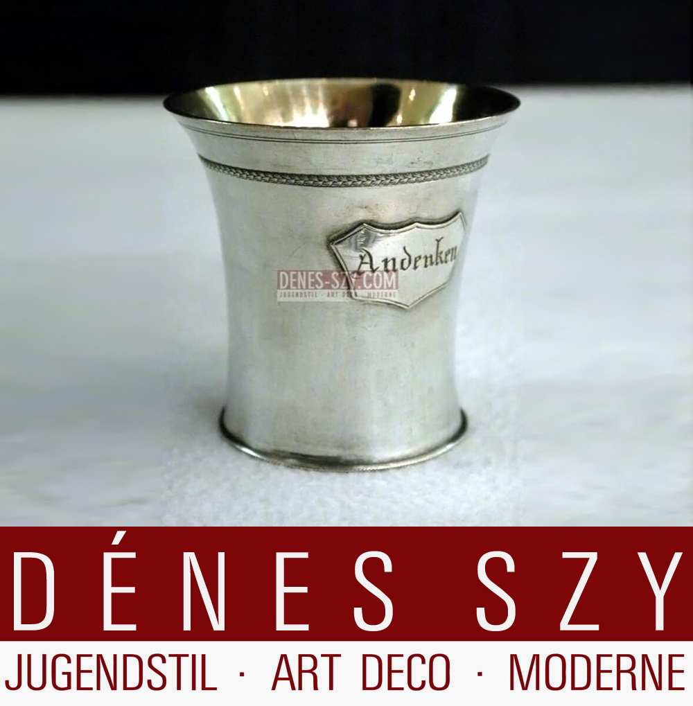 Breslau ca 1830 Biedermeier Becher Silber 13 Loth