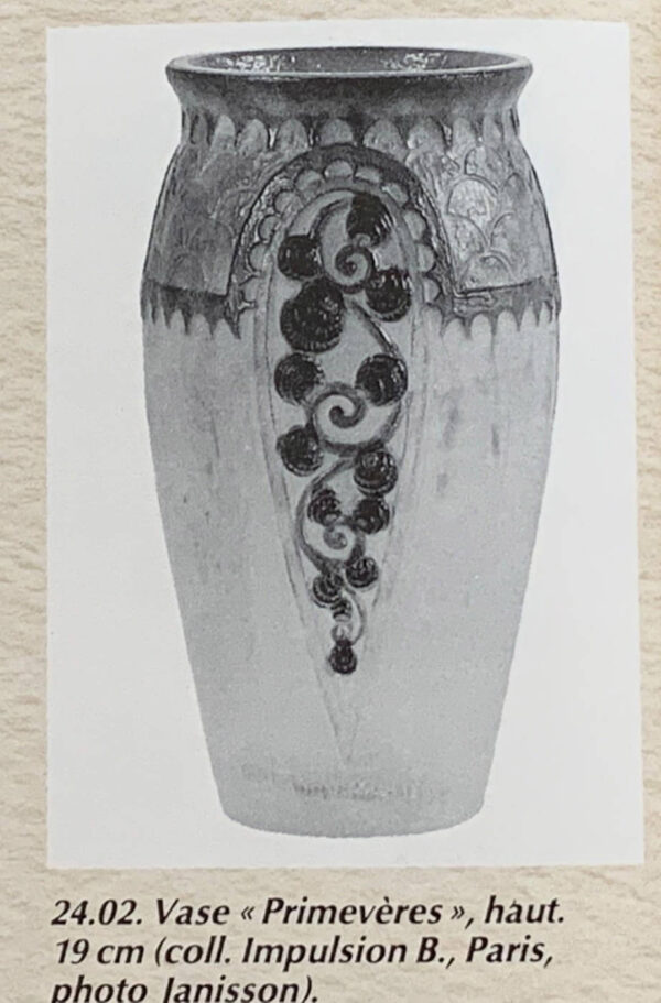 Pate-de-verre Glas Vase G. Argy-Rousseau – Bild 11