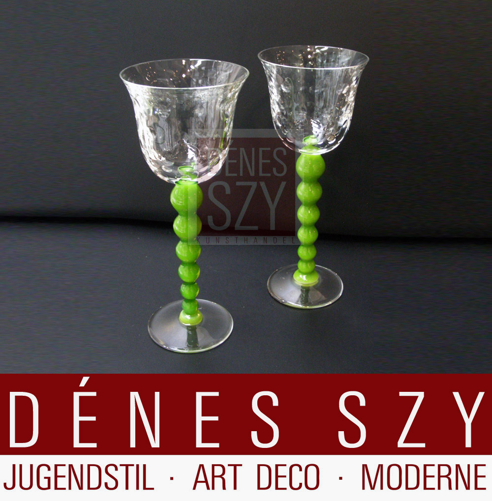 Serie di 6 bicchieri da vino in cristallo di Saint Louis detto Bubbles