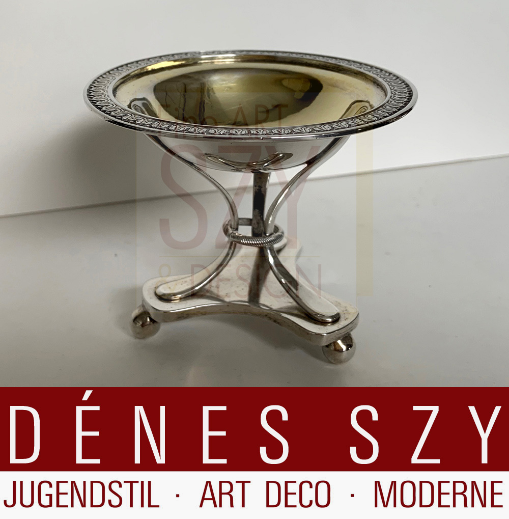 Ciotola Biedermeier Sale/Spezie, Varsavia, Polonia ca. 1840, Argento 12 Lot (750/1000), doratura interna, Argentiere: Karol Filip Malcz