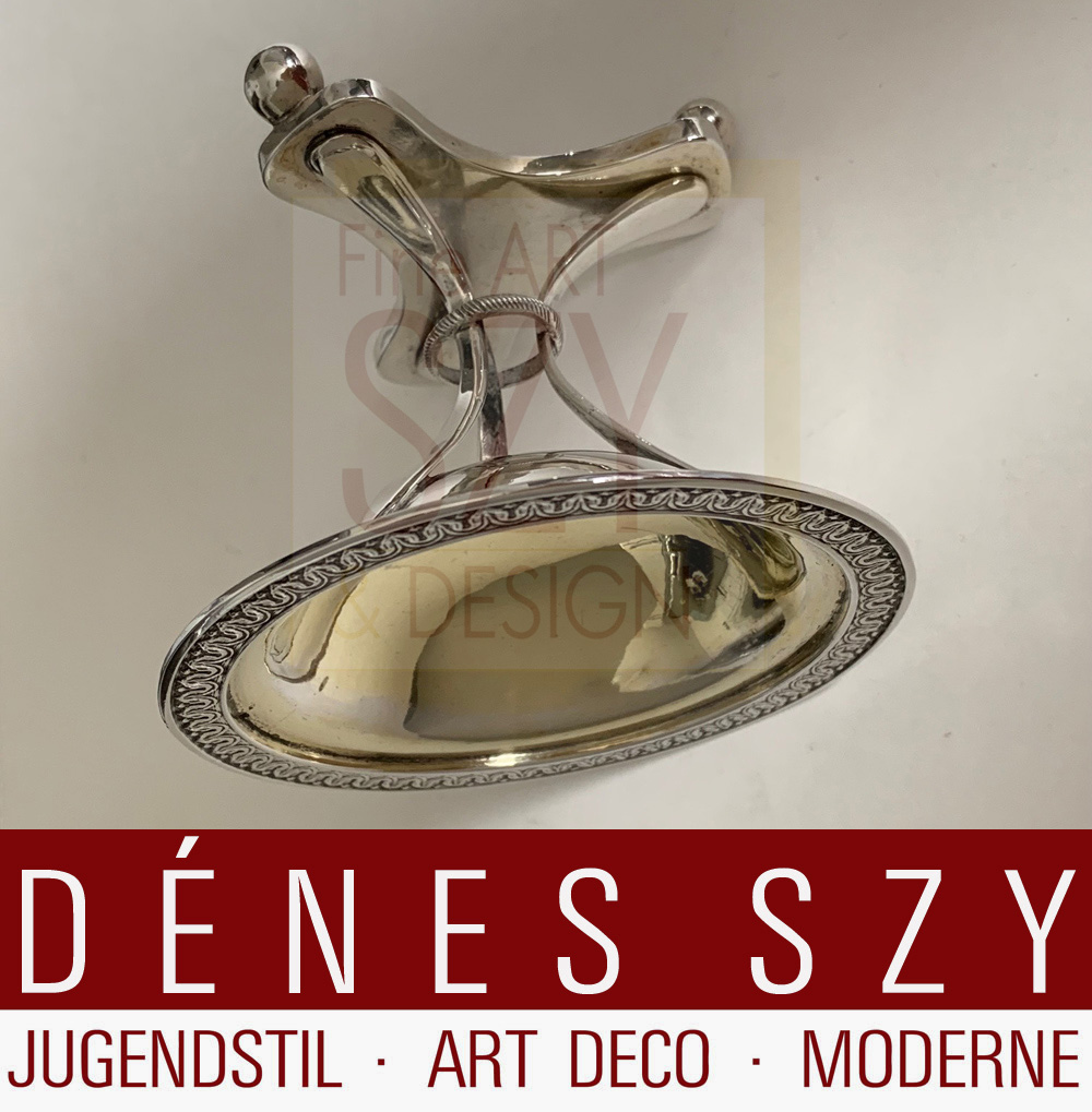 Ciotola Biedermeier Sale/Spezie, Varsavia, Polonia ca. 1840, Argento 12 Lot (750/1000), doratura interna, Argentiere: Karol Filip Malcz