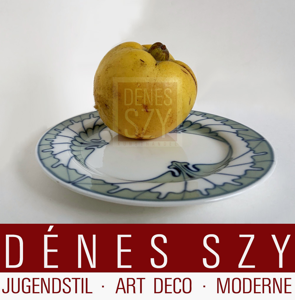 Piastra panino in porcellana Hentschel in porcellana Art Nouveau Meissen