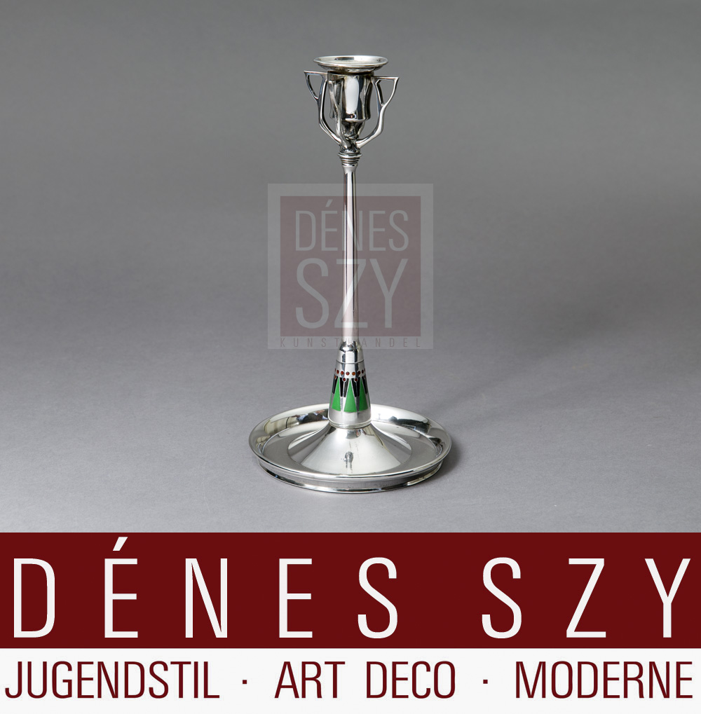 Candelabro d'argento Art Nouveau Eisenloeffel 1910