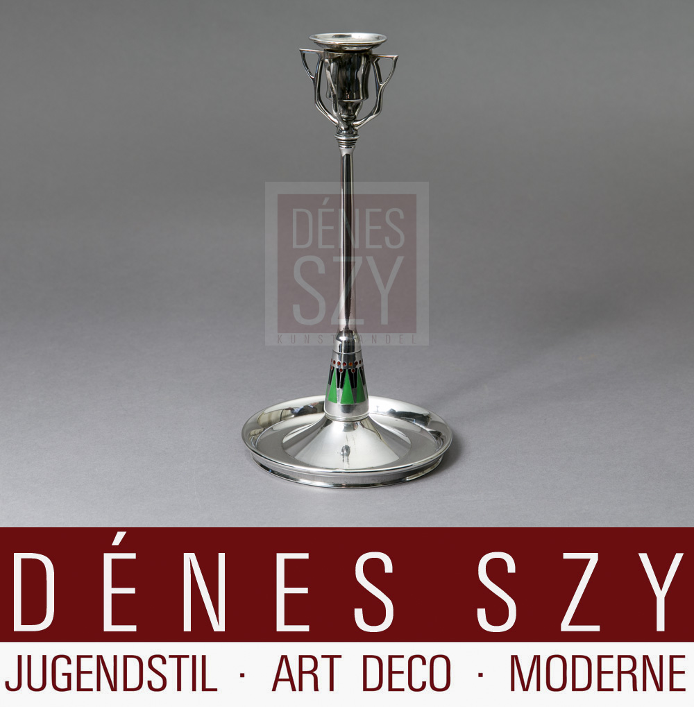 Candelabro d'argento Art Nouveau Eisenloeffel 1910