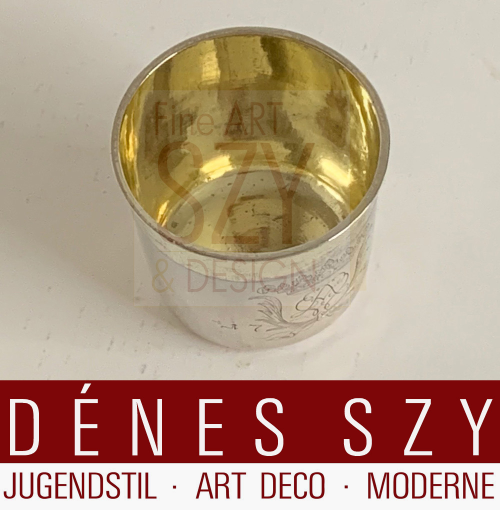 Coppa in argento barocco, Egidius Rudolph Kindleb, Erfurt (maestro dal 1685, citato fino al 1708, morto nel 1713), Erfurt circa 1700-1708, Argento 13 Loth (?), parzialmente dorato