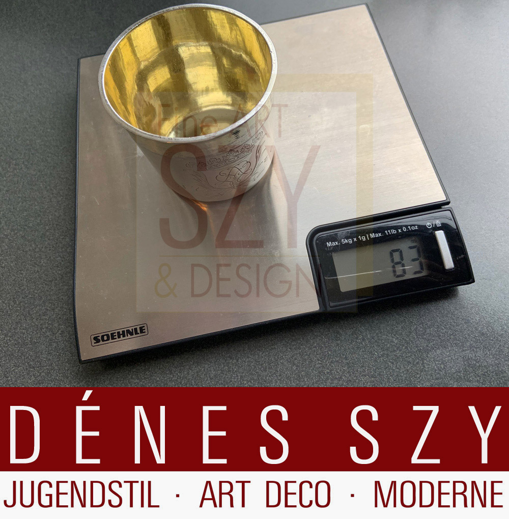 Coppa in argento barocco, Egidius Rudolph Kindleb, Erfurt (maestro dal 1685, citato fino al 1708, morto nel 1713), Erfurt circa 1700-1708, Argento 13 Loth (?), parzialmente dorato