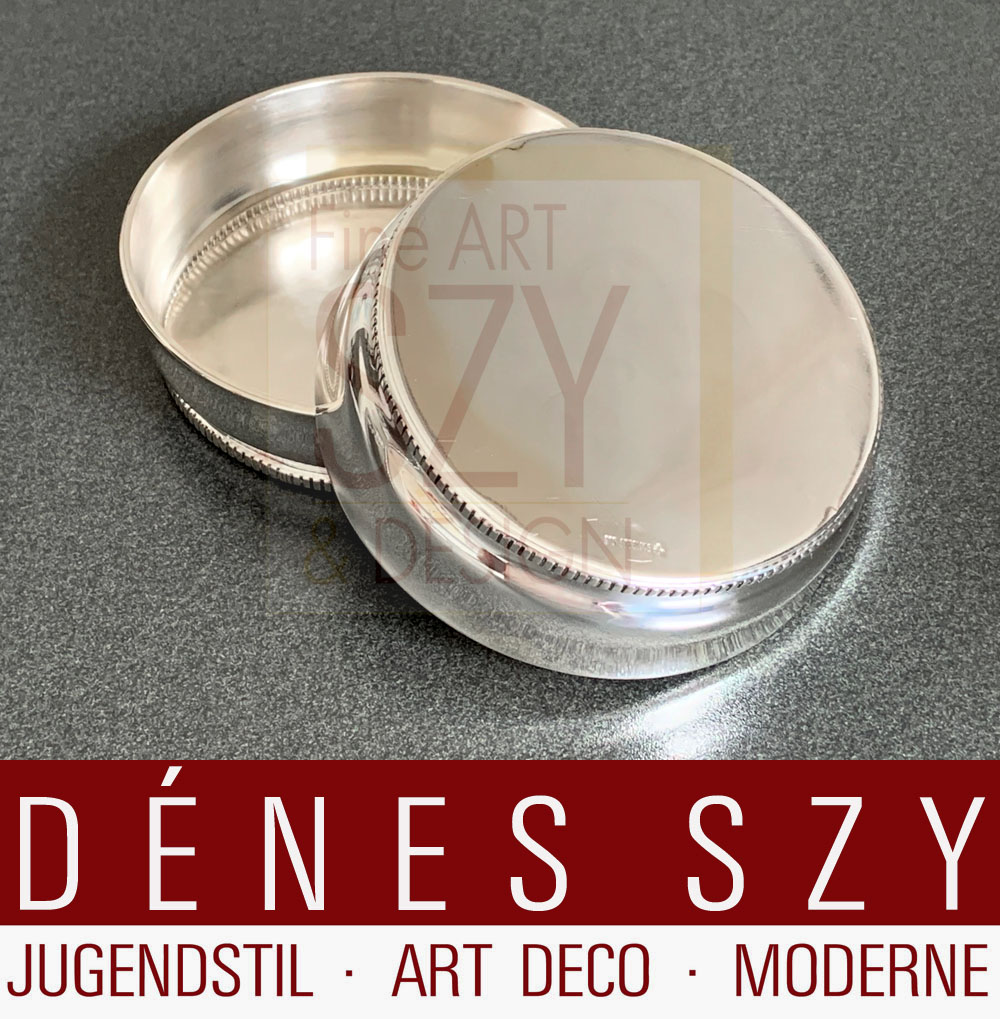 Paio di sottobicchieri in argento, Design ed esecuzione: Gebrüder Kühn Silberwarenfabrik, Schwäbisch Gmünd, Germania anni '50, Argento 925