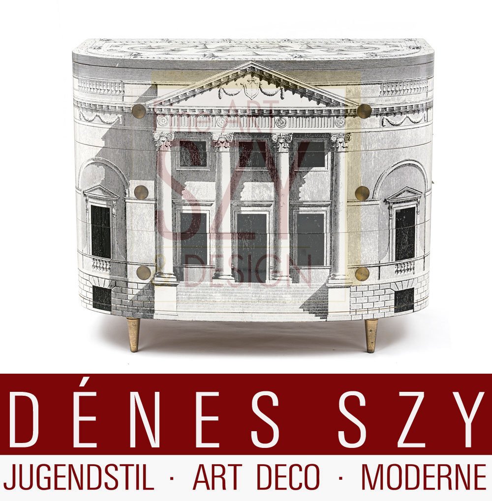 Cassettiera Piero Fornasetti design Palladiana Giancarlo Parodi 1955