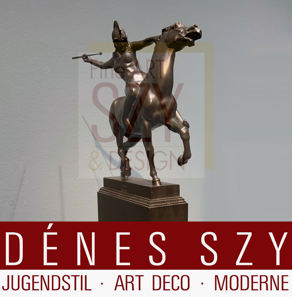 Franz von Stuck Bronze Reitende Amazone 1897