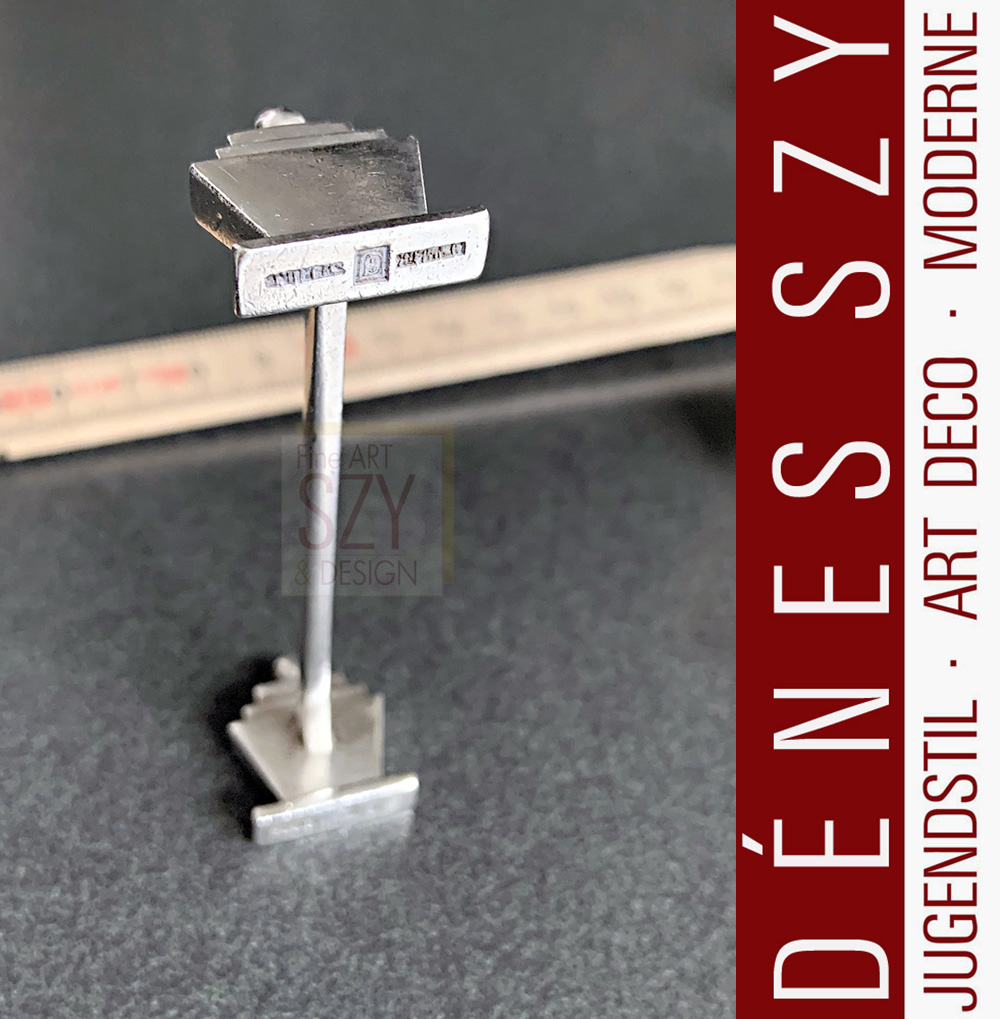 Georg Jensen Sterling Silber Design HN, Muster Pyramide #15 XL Messerbänkchen 1933-44