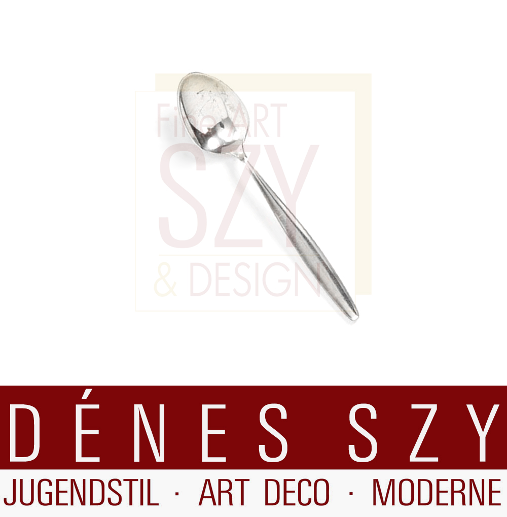 Cucchiaino da caffè, modello Cypress / Cypres # 99, Design: Tias Eckhoff 1954, Esecuzione: argentiere Georg Jensen, Copenhagen anni '50 circa, argento sterling