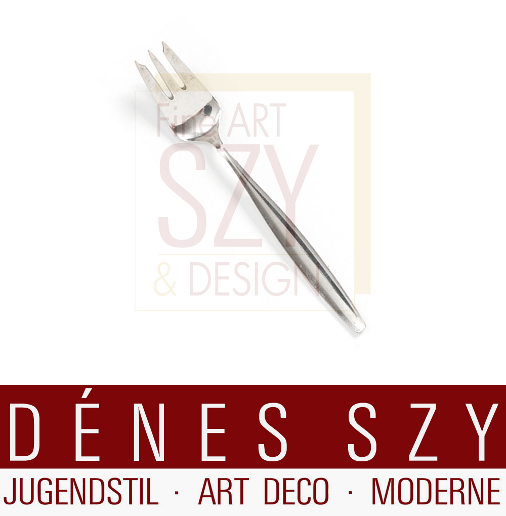 Forchetta per dolci, forchetta da torta modello Cypress / Cypres # 99, Design: Tias Eckhoff 1954, Esecuzione: argentieri Georg Jensen, Copenhagen anni '50 circa, argento sterling