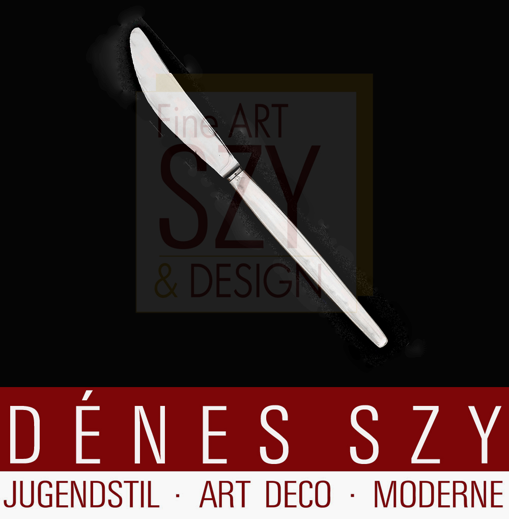 Coltello da tavola, modello Cypress / Cypres # 99, Design: Tias Eckhoff 1954, Esecuzione: Georg Jensen, Copenhagen anni '50 circa, argento sterling