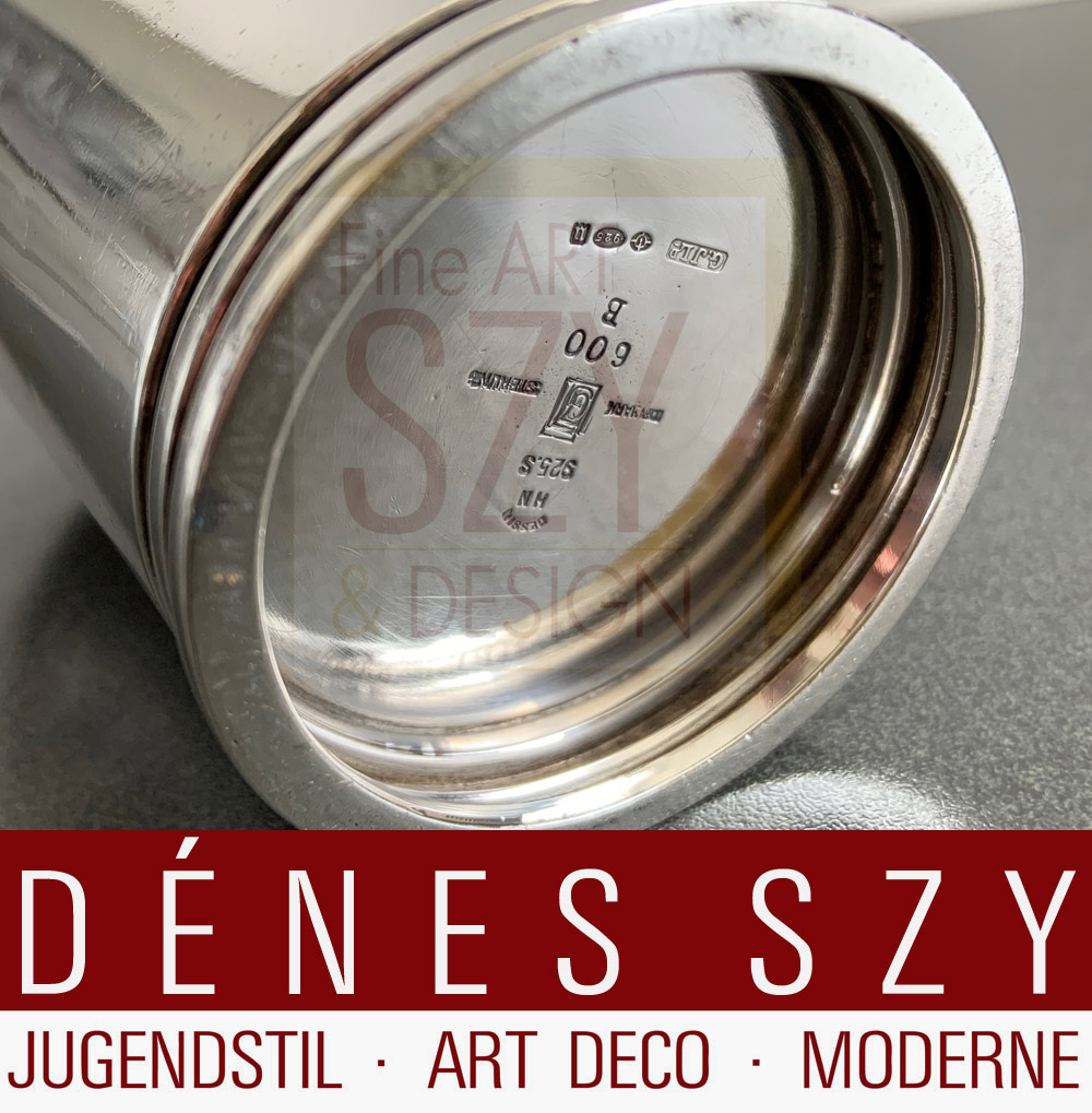 Pre-war Tazza # 600B, Design: Harald Nielsen intorno al 1930, Esecuzione: Georg Jensen Silversmith's, Copenhagen Danimarca 1933-44, argento sterling