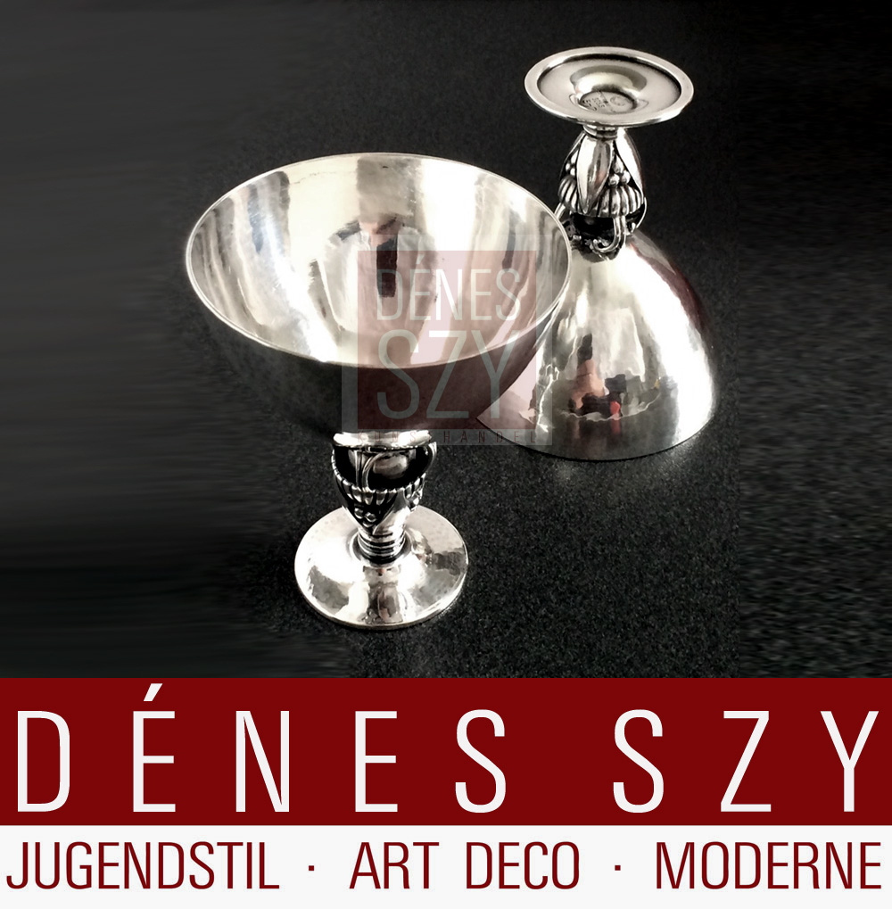 Georg Jensen Silber Cocktail Likörglas Becher # 572 D Kaktus