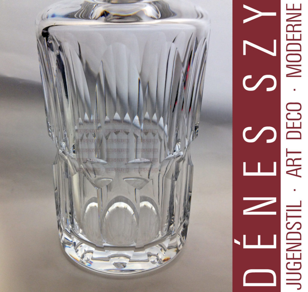 Georg Jensen, Baccarat Kristall, Sterling, König Muster Karaffe 384