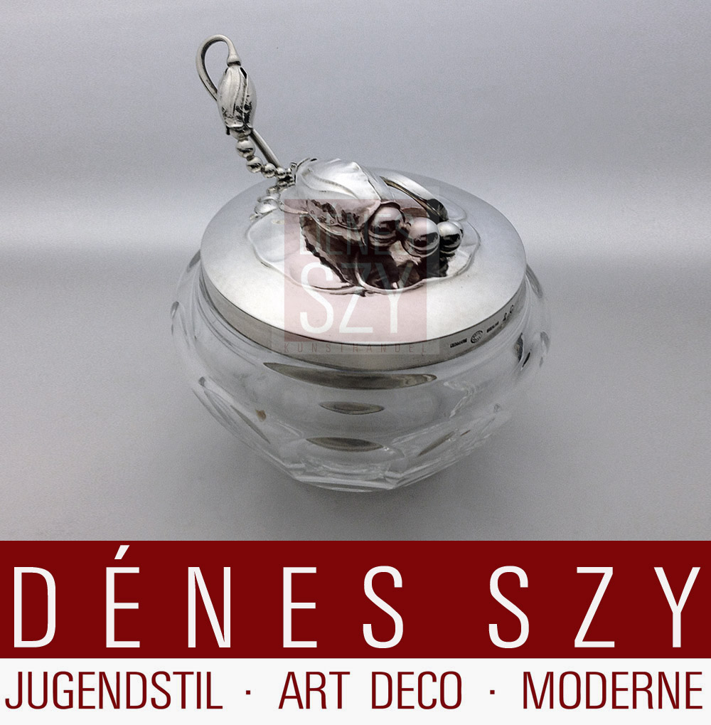 Georg Jensen Magnolia 2 C Baccarat Marmeladendose