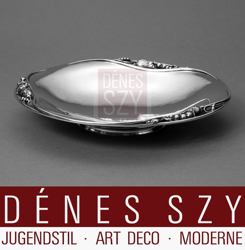 Georg Jensen ciotola in argento 2A Magnolia 1933-44