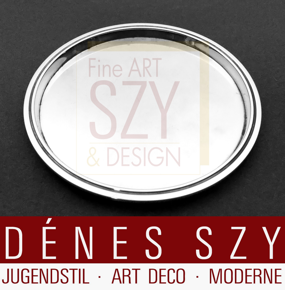 Georg Jensen Silber Pyramide 632 B Magnum Flaschen Untersetzer