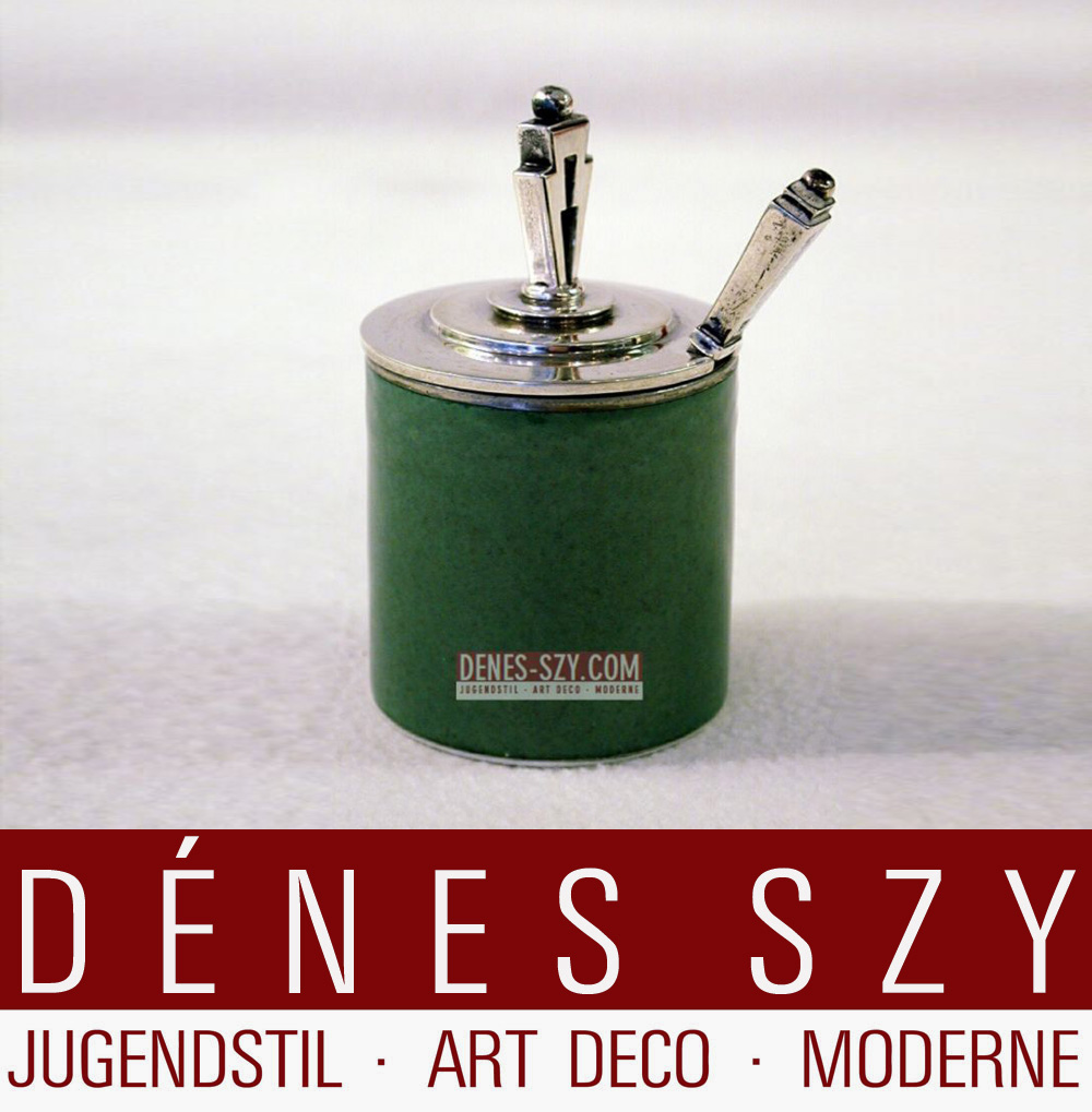 Georg Jensen Silber Pyramide Zuckerdose und Sahnegießer 1925-32 – Bild 10