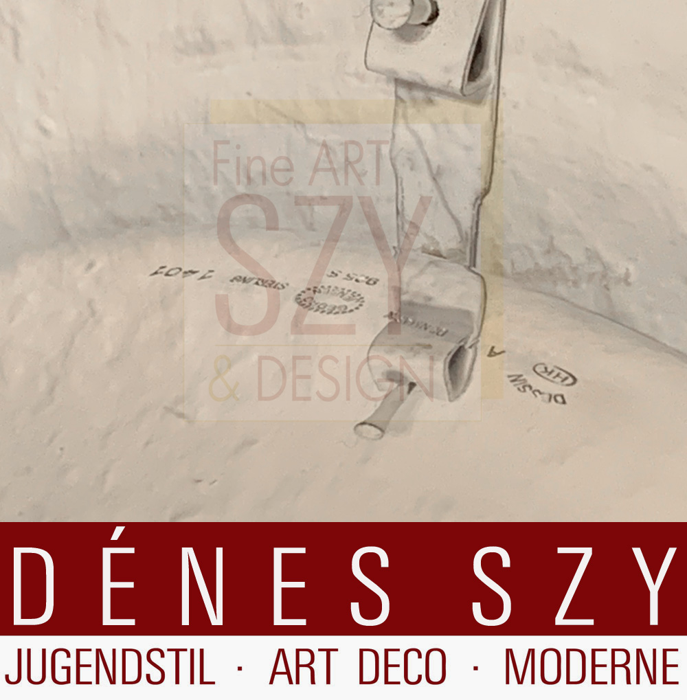 Orologio a parete Georg Jensen # 1401, Design: Henning Koppel 1978, Esecuzione: Georg Jensen argentieri, Copenhagen 1999, Danimarca, Argento 925, argento sterling, alluminio smaltato e vetro