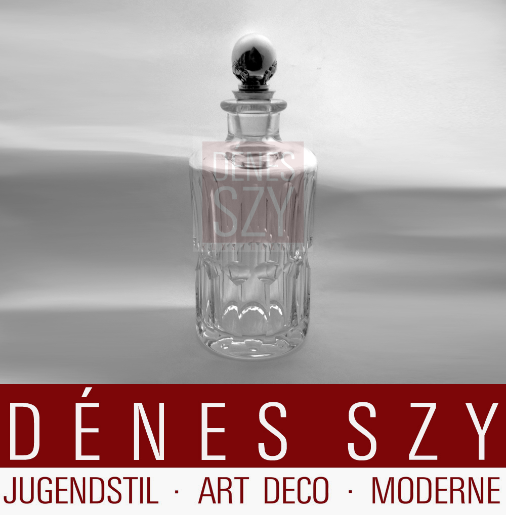 Georg Jensen, Baccarat Kristall, Sterling, König Muster Karaffe 384