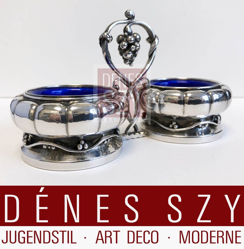 Georg Jensen argento Saliera doppia 561