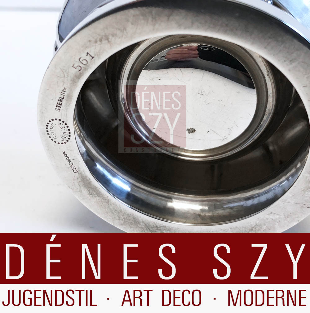 Georg Jensen argento Saliera doppia 561