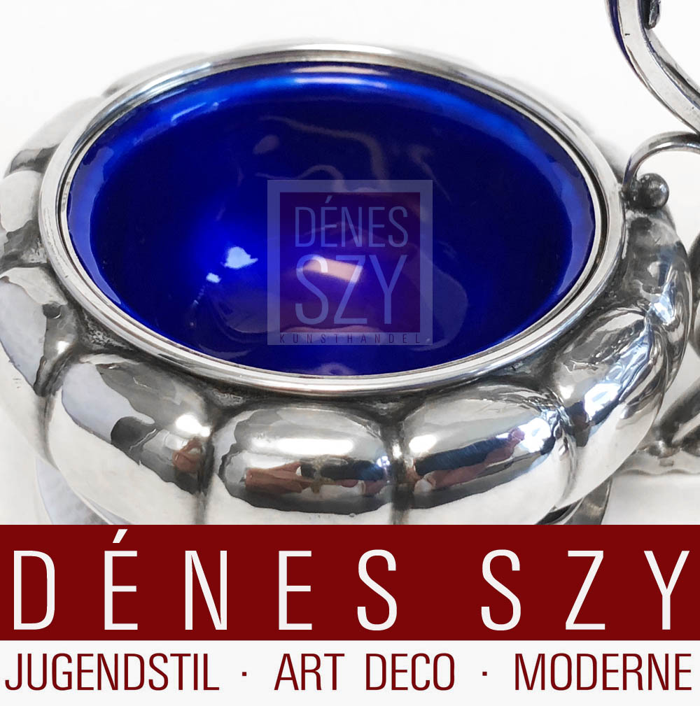 Georg Jensen argento Saliera doppia 561