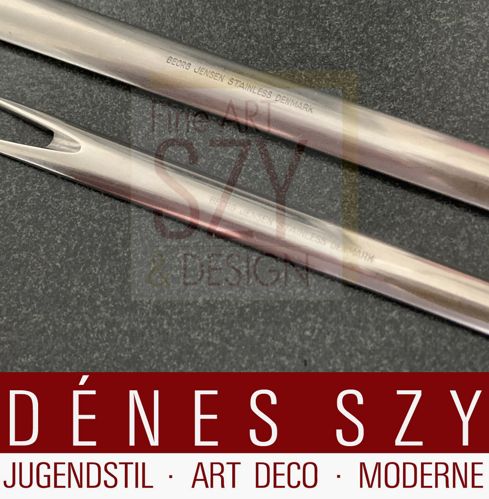 Forchetta per affettati Georg Jensen Tuja Tanagvil in acciaio inossidabile