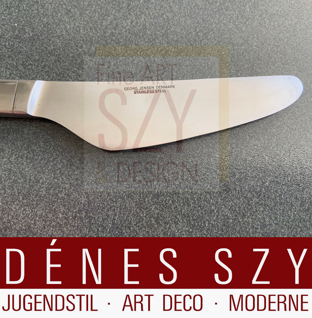 Georg Jensen Tuja Tanaqvil Edelstahl Dessertmesser