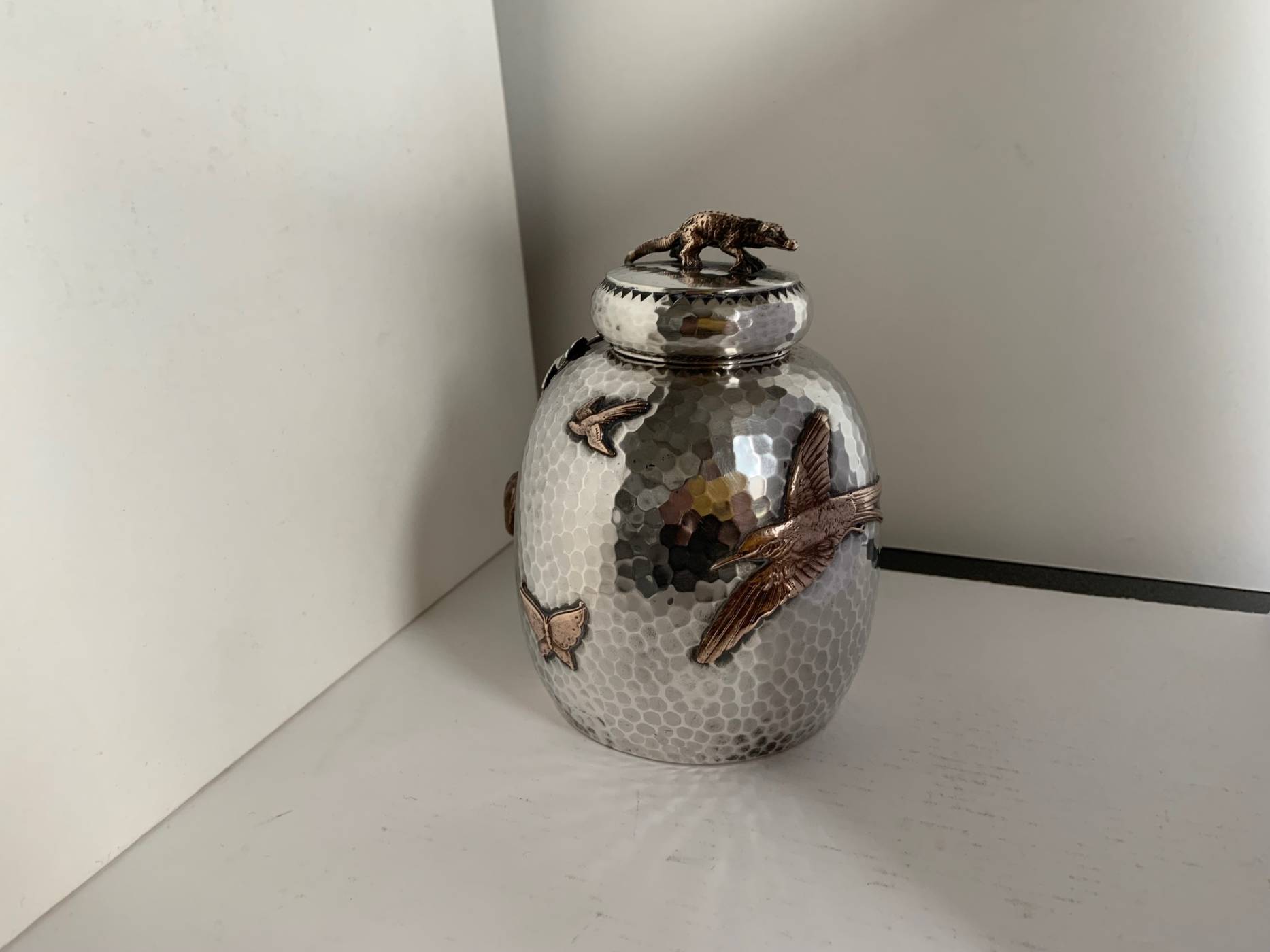 Boîte à thé en métal mixte Gorham USA