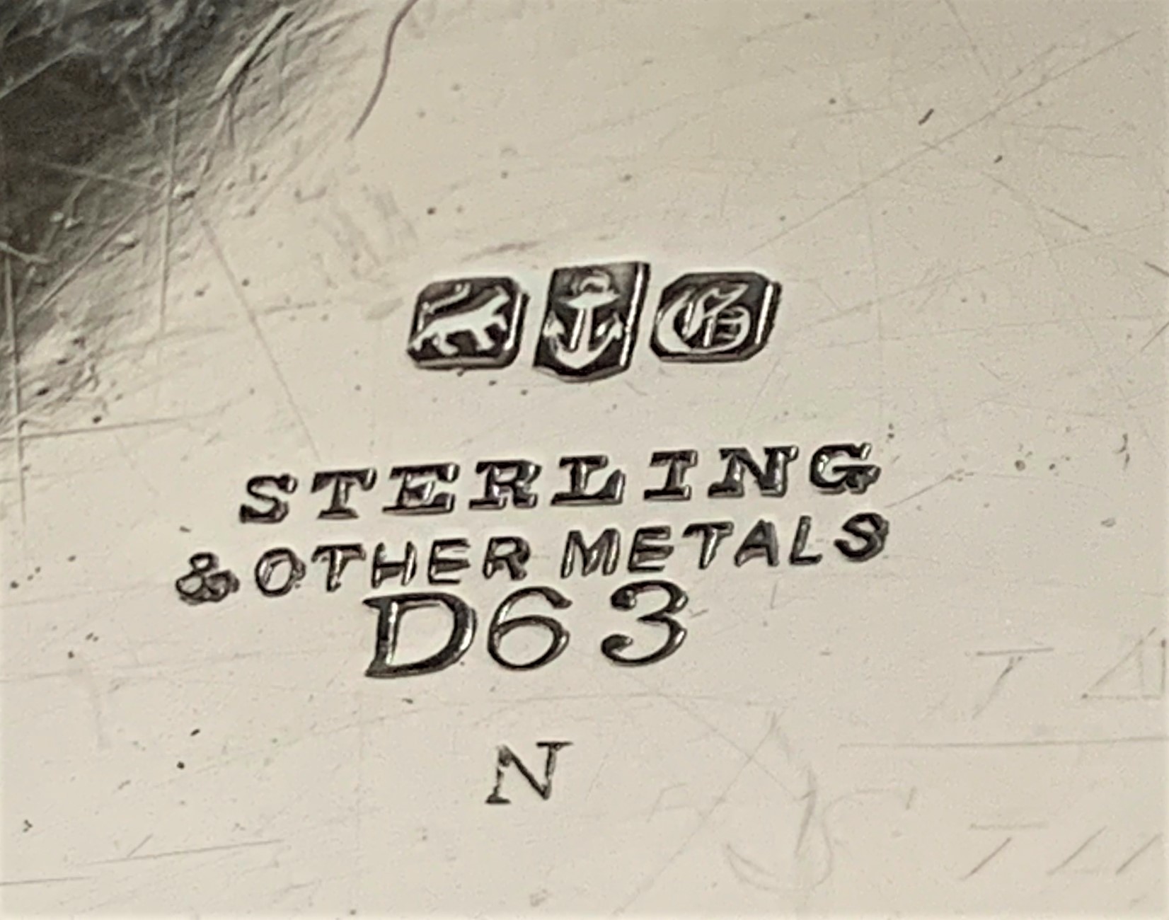 Mixed metal Teedose Gorham Mfg. Co. D#63 N, Sterling Silber,