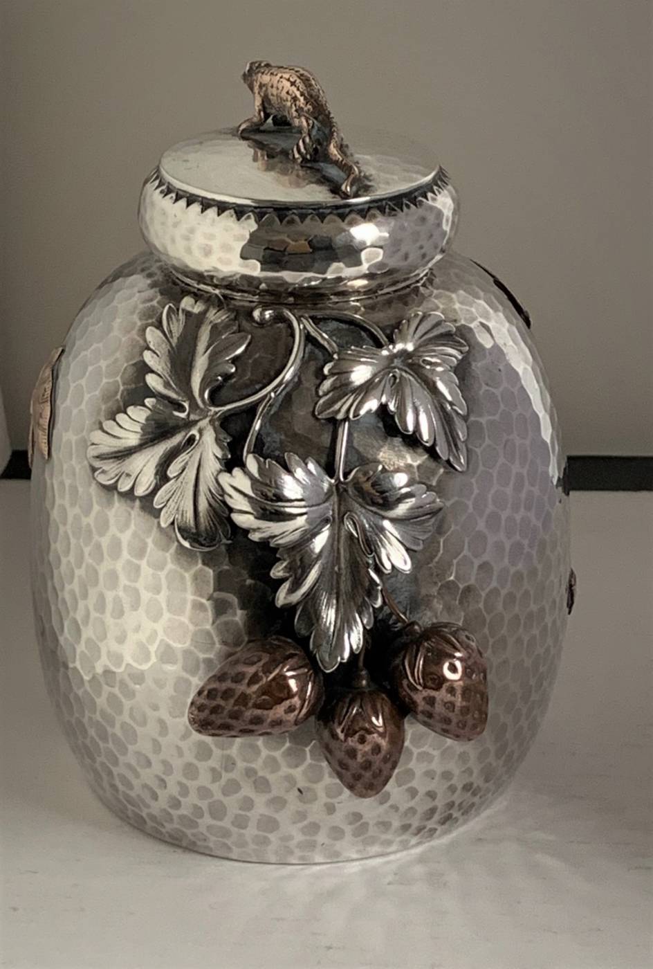 Boîte à thé en métal mixte Gorham USA