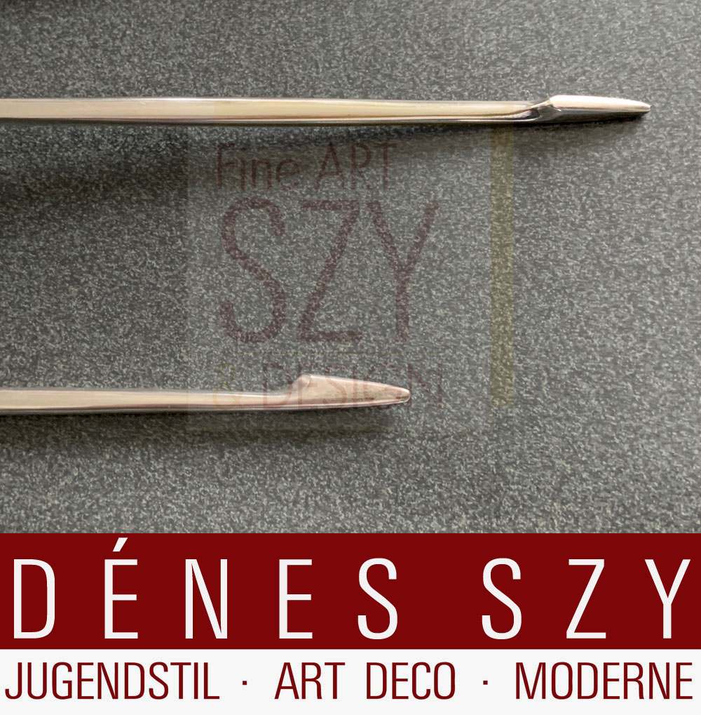 Mid Century modern Set di posate a servire antipasti, Design: Vagn Aage Hemmingsen 1957, Frantz Hingelberg, Kolding Danimarca, Argento 925