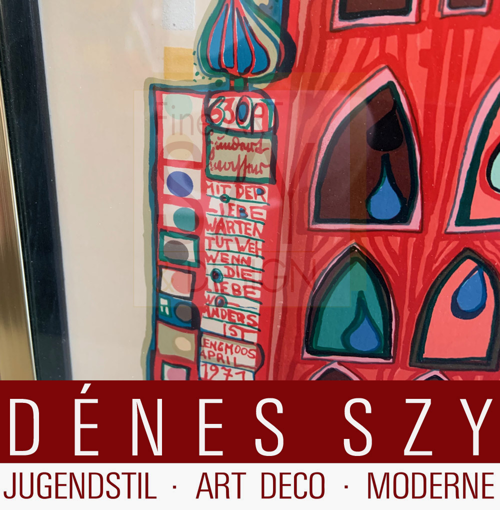 Foglio 3 dal portfolio "Look at it on a rainy day" - Regentag, Serigrafia a colori con goffratura metallica su cartone (di Schoeller-Stern), Firmato e numerato 213/300 e 2123/3000, timbri giapponesi, timbri in rilievo, stampato da Dietz Offizin, Lengmoss 1971, pubblicato da Ars Vita, Zurigo 1972