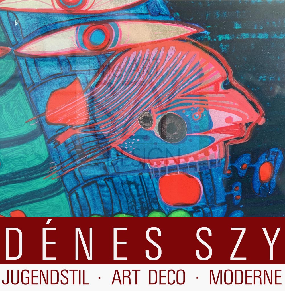 Foglio 4 dal portfolio "Look at it on a rainy day" - "Regentag", Serigrafia a colori con goffratura metallica su cartone (di Schoeller-Stern), Firmato e numerato 2123/3000, timbro giapponese, timbro in rilievo, stampato da Dietz Offizin, Lengmoss 1971, pubblicato da Ars Vita, Zurigo 1972