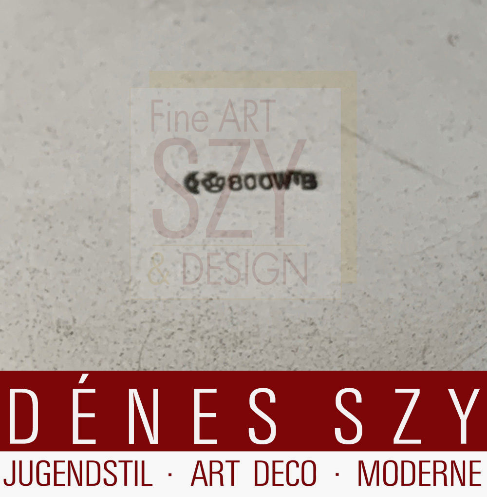 Coppa d'argento degli ussari di Brunswick, coppa del teschio, Punzoni: mezza luna, corona, 800, WTB, Argento 800, Marchio aziendale WTB per Wilhelm Theo Binder, Schwäbisch-Gmünd, Germania meridionale