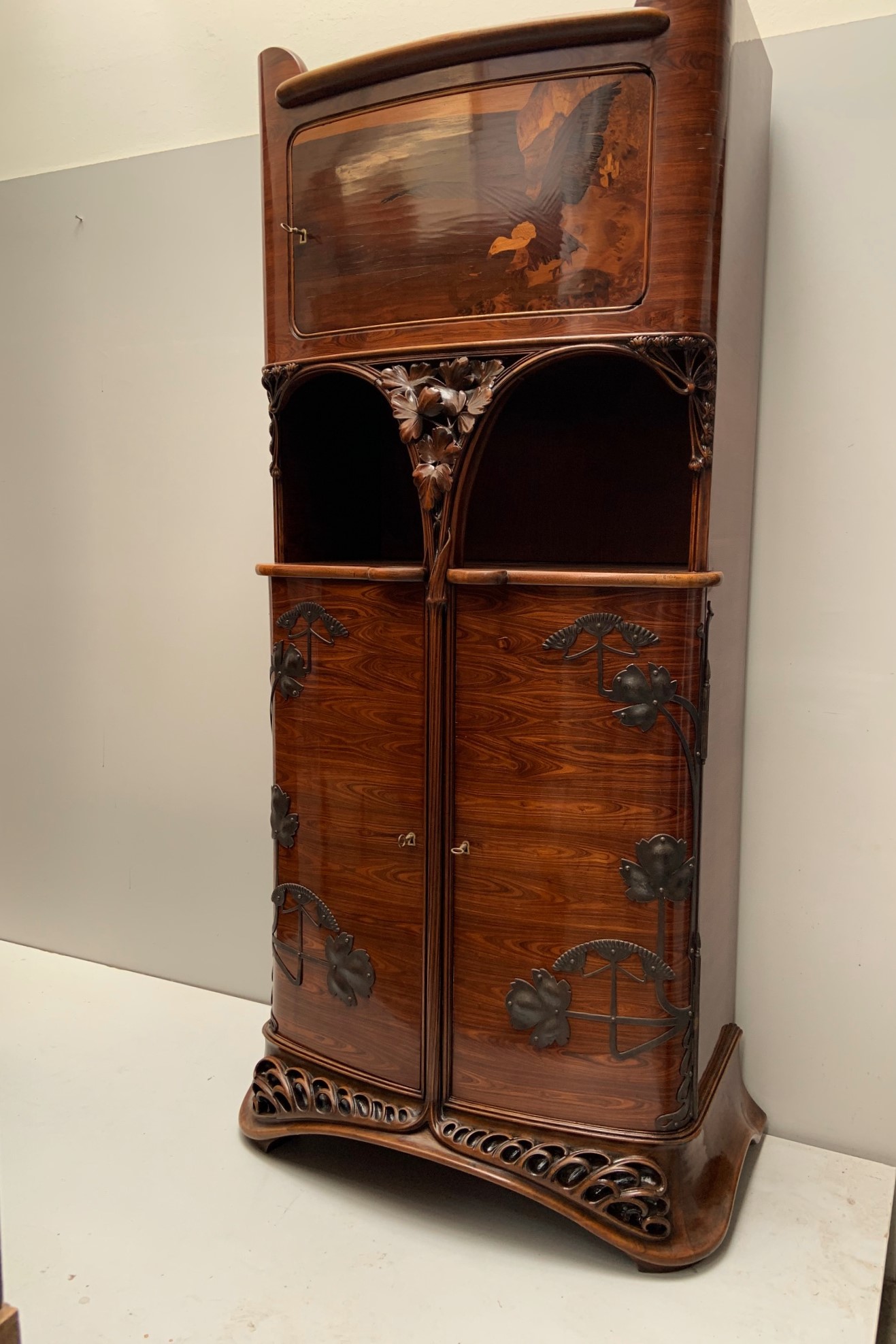 Louis Majorelle Jugendstil Kabinettschrank, Nancy um 1900 – Bild 16