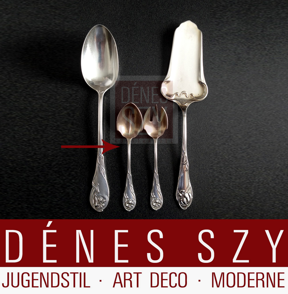 Bruckmann, Weltausstellung Paris 1900 Iris, Buttermesser – Bild 3