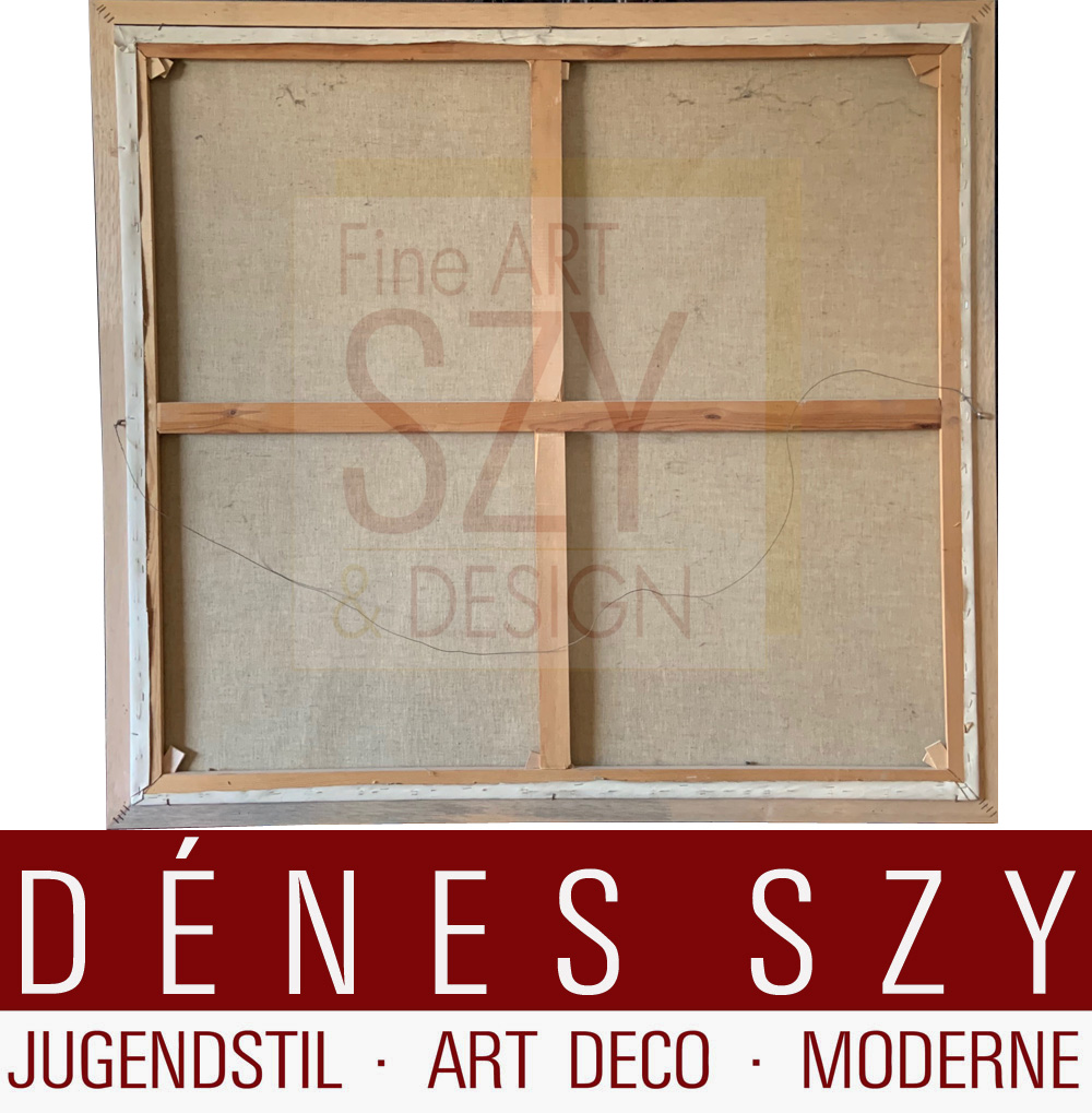 Arte moderna: natura morta floreale con ortensie e rose, Jos Leurs (nato nel 1947 a Valkenswaard, Paesi Bassi), Olio su tela, firmato