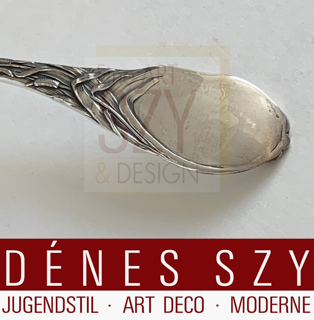 Bruckmann Jugendstil Silber Fischbesteck Weltausstellung Paris 1900 – Bild 10